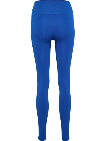 Hummel Sportleggings "Hmltif Seamless High Waist Tights" in Blau