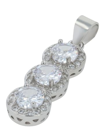 Adeliás Damen Anhänger aus 925 Silber mit Zirkonia in silber