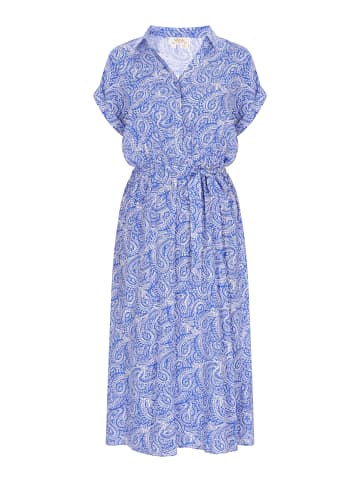 gaya Women Dress in Blue White