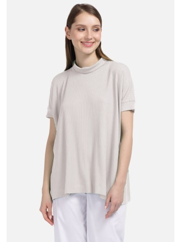 HELMIDGE Kurzarmbluse Bluse in hellbeige