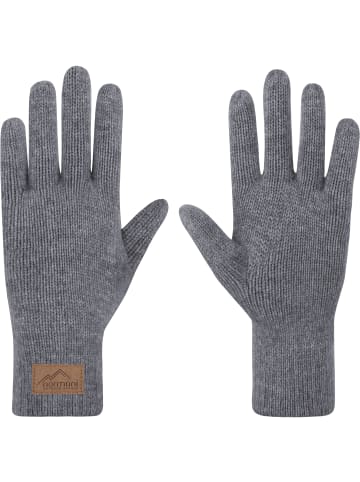 Normani Outdoor Sports Damen Merino Strick-Fingerhandschuhe Anula in Grau