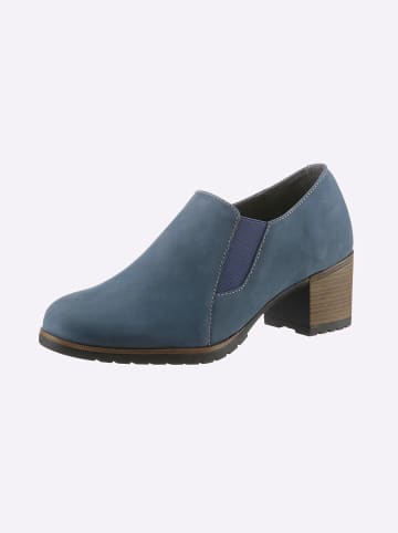 Heine Hochfrontpumps in blau