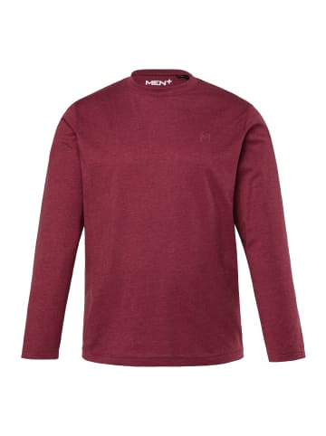 Men Plus Kurzarm T-Shirt in aubergine