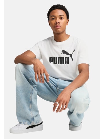 Puma T-Shirt 'ESS No. 1' in weiss