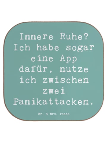 gläseruntersetzer Spruch Innere Ruhe mit Spruch in Meeresbrise