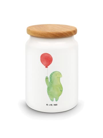 Mr. & Mrs. Panda Dose Schildkröte Luftballon ohne Spruch in Weiß