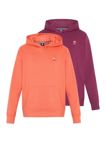 Polo Sylt Sweatshirt / Hoodie Basic in Orange / lila