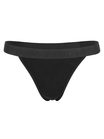 Yenita® "Bambus" Triangel String in Schwarz