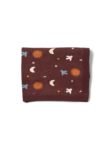 Little Green Radicals Gestrickte Bio-Babydecke in Braun