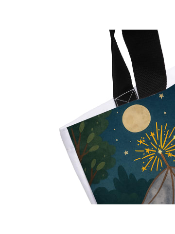 Mr. & Mrs. Panda Tasche Fledermaus Zauberer Design ohne Spruch in Weiß