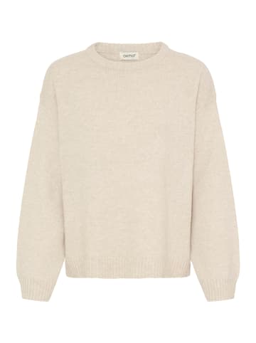 Oxmo Rundhalspullover OXComos in Natur