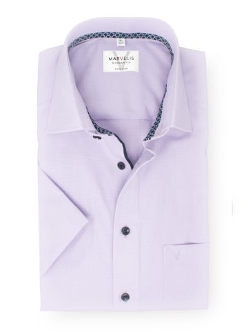 MARVELIS Modern Fit Businesshemd in Mauve 93