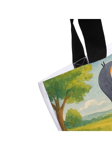Mr. & Mrs. Panda Shopper Pinguin mHerzieren Design ohne Spruch in Weiß