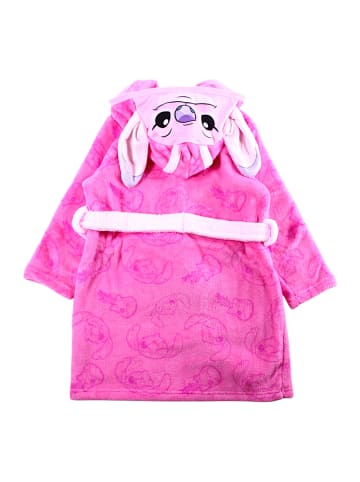 Lilo & Stitch Kinder Bademantel mit Kapuze Disney Stitch in Pink
