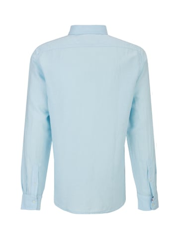 19v69 Italia Leinenhemd Rolfo in blau