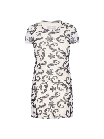 Usha Women Dress in offwhite black