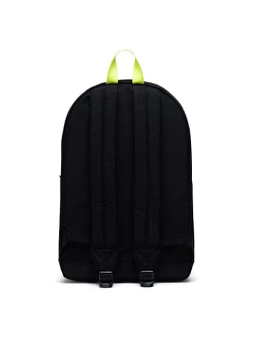 Herschel Pop Quiz 22 - Rucksack 43 cm (black crosshatch/black/raven crosshatch) in black enzyme ripstop/black /safety yellow