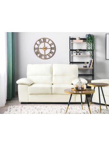 Beliani 2-Sitzer Sofa VOGAR in Beige/Schwarz - (W) 156 x (H) 90 x (L) 74 cm