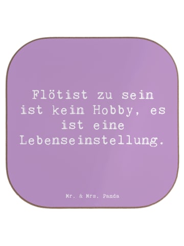 Mr. & Mrs. Panda Untersetzer Tasse Spruch Flöte Lebensgefühl mit... in Lavendeltraum