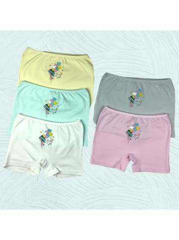 LOREZA 5er Set Pantys - Herz - Bunt