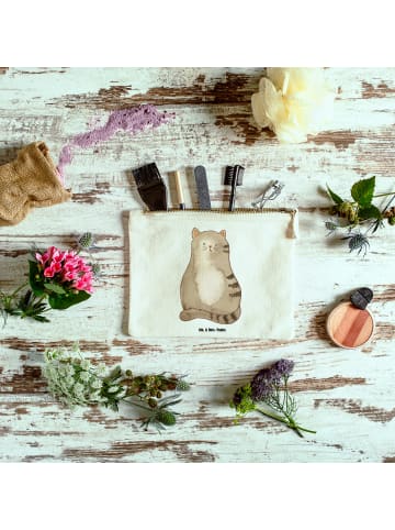 Mr. & Mrs. Panda Pouch Katze Sitzen ohne Spruch in Weiß