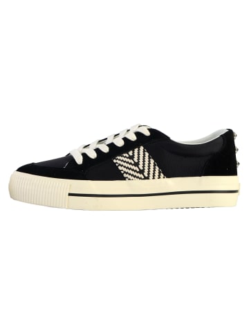 Desigual Street Exotic Leder-Sneaker Schwarz