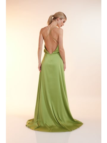 Unique Abendkleid Luxe Slip Dress in Fluorite Green