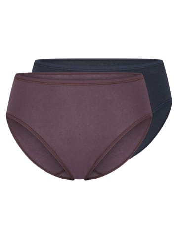 Schiesser Slip 95/5 Organic Cotton in dunkelblau, lila