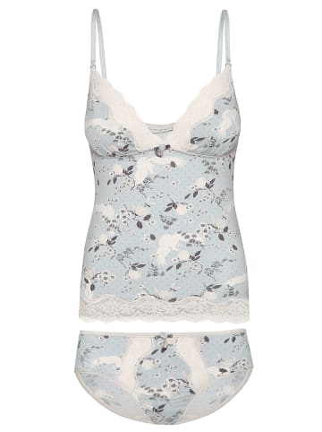 Vive Maria Wäscheset: Top mit Slip Blue Dawn in blau allover