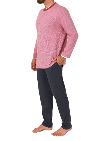 NORMANN langarm Schlafanzug Pyjama - 78028 in rot