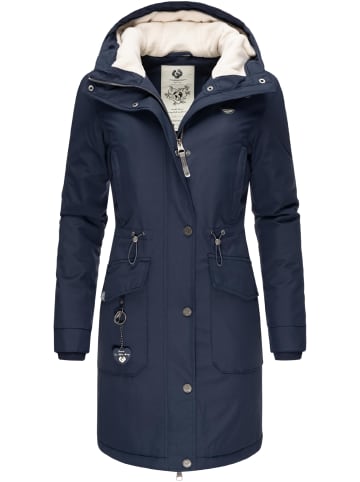 ragwear Wintermantel Reloved Remake II Intl. in Navy