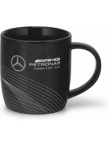 Mercedes-Benz MERCEDES AMG PETRONAS F1 Logo-Becher Schwarz 350 ml Kaffeetasse