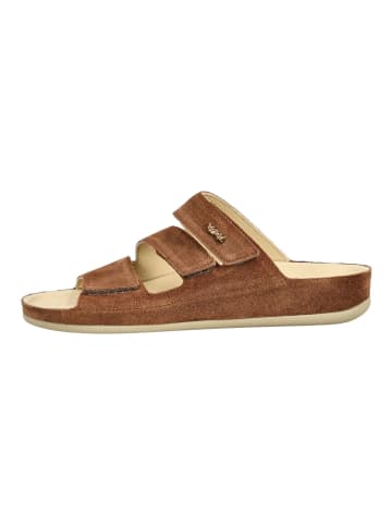 Pantoletten Cognac