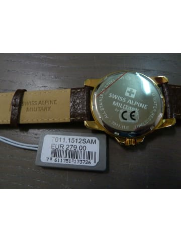 Swiss Alpine Military by Grovana Analoguhr für Herren in gold