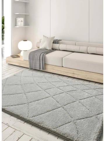 Atticgo Hochflor-Teppich MOLIER in silber