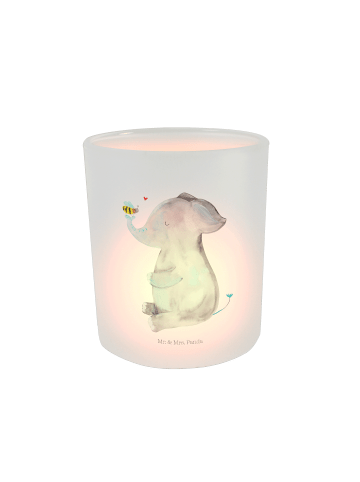 Mr. & Mrs. Panda Kerzen Windlicht Elefant Biene ohne Spruch in Transparent