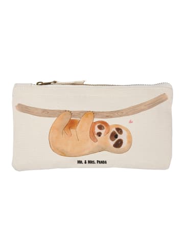 Mr. & Mrs. Panda Schminktasche Faultier Kind ohne Spruch in Weiß