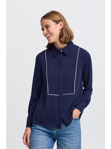 b. young Kurzarm-Bluse BYIDALINE Regular fit in Medieval Blue