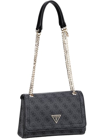 Guess Schultertasche Noelle Convertible Cross Flap Logo in Coal Logo