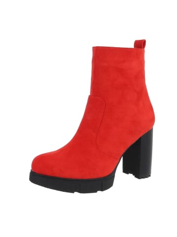 Ital-Design Stiefelette in Rot