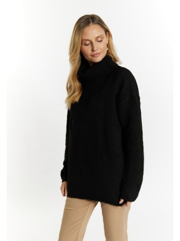 Usha Damen Rollkragenpullover in Schwarz