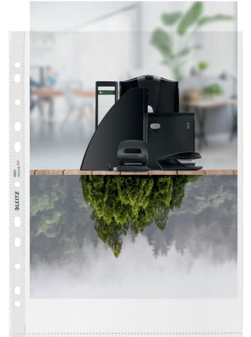 Leitz Prospekthülle Recycle A4 Maxi PP genarbt dokumentenecht 25 Stück fa...