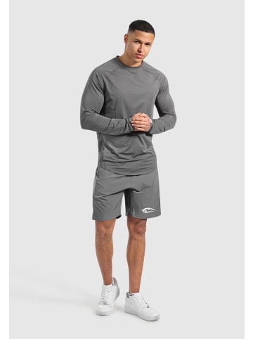 SMILODOX Longsleeve Powerfit in Anthrazit