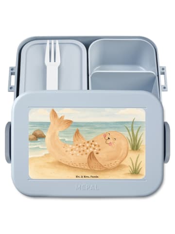 Mr. & Mrs. Panda MEPAL Bentobox Robbe Liegen Design ohne Spruch in Blau Pastell