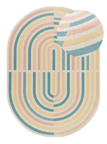 Atticgo Outdoor-Teppich MANILA oval in mehrfarbig