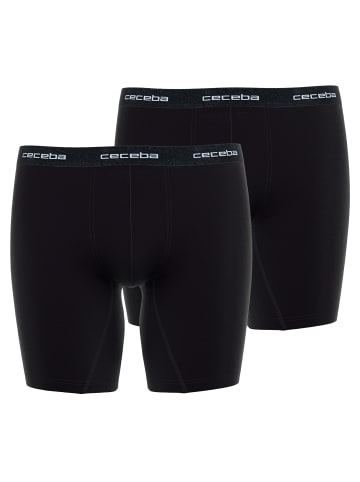 CECEBA Boxershort 2er Pack in Schwarz