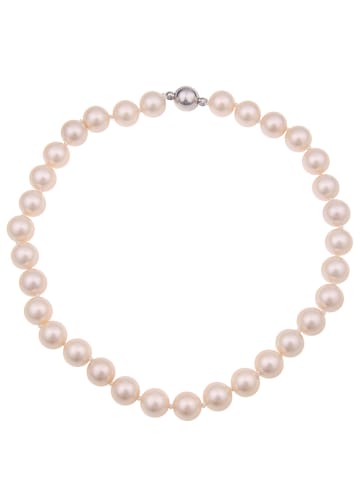 Leslii kurze Halskette Perlen Mallorca in beige