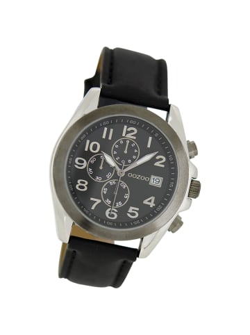 Oozoo Analog-Armbanduhr Oozoo Timepieces schwarz groß (ca. 40mm)