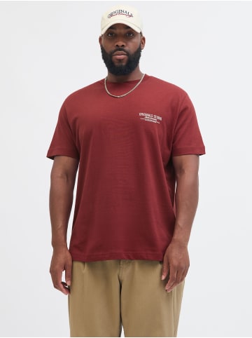JACK & JONES PLUS T-shirt in Tibetan Red
