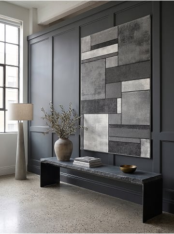 KADIMA DESIGN Läufer Patchwork pflegeleicht Wohnzimmer Schlafzimmer Flur Esszimmer in Grau